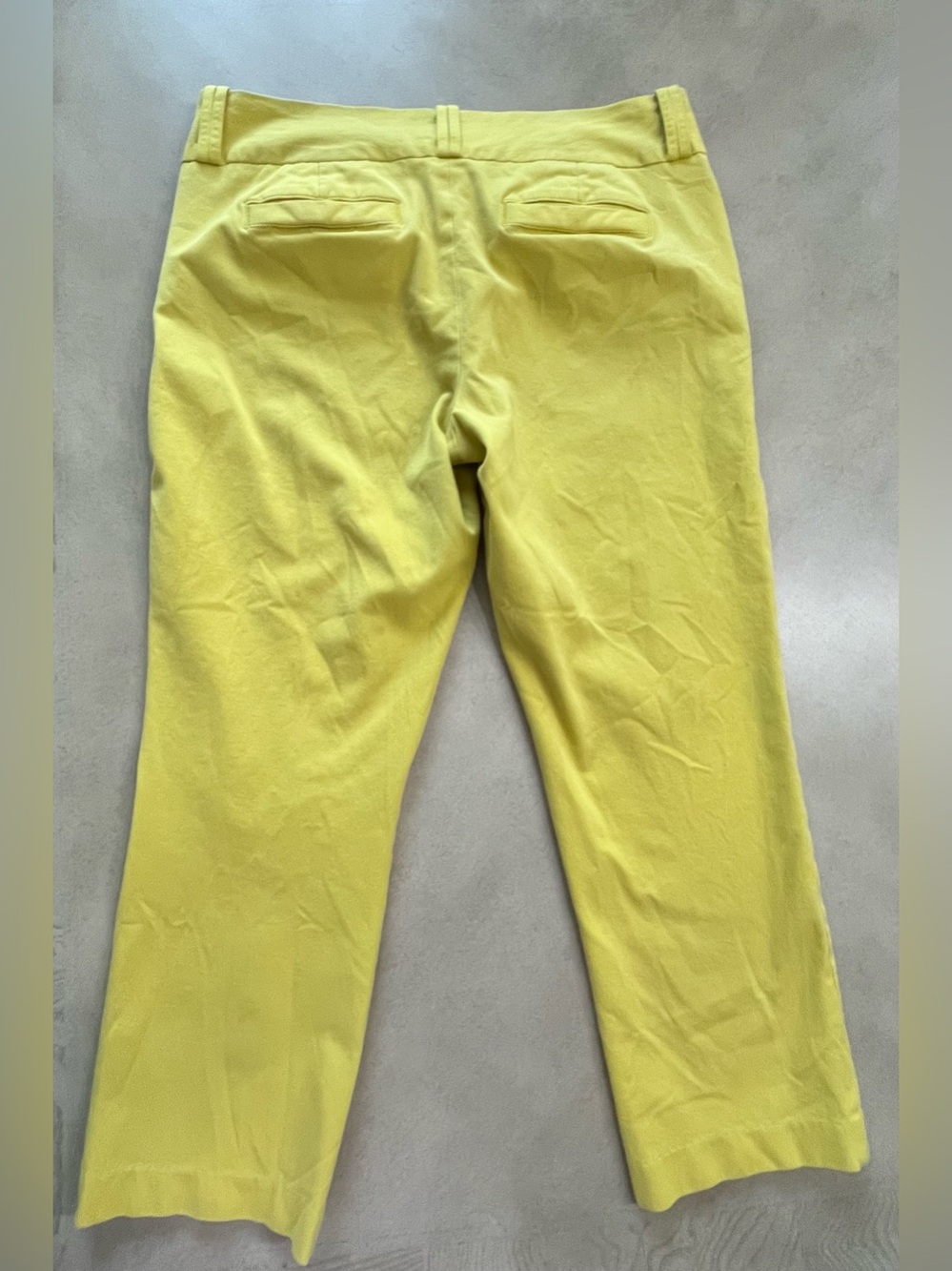 Banana Republic Martin Fit Cropped Pants Yellow Size 12 - Picture 8 of 10